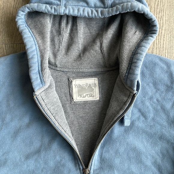 Thick zip up blue hoodie - Picture 3 of 4